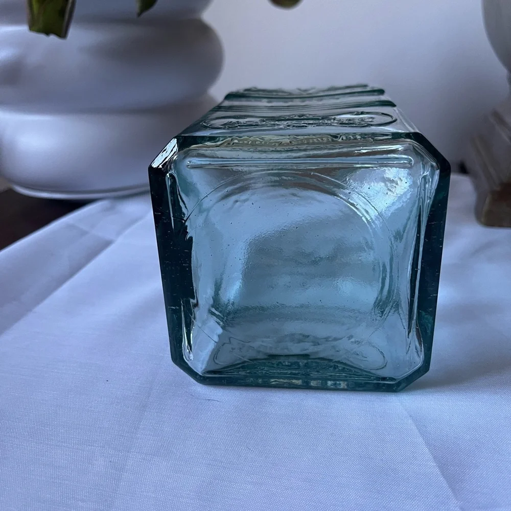 Vintage Inspired Decorative Glass Bottle w/ Cork Stopper